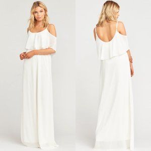 Show Me Your Mumu Caitlin Ruffle Maxi Dress XL